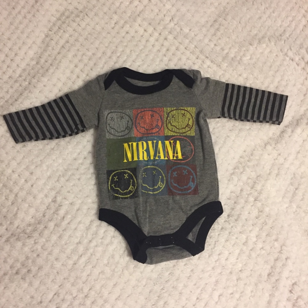 Nirvana long sleeve onesie